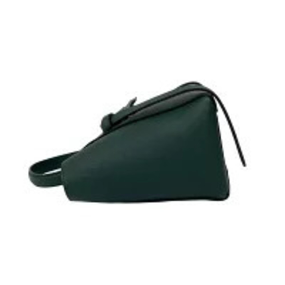 CELINE Belt Bag Leather Handbag Shoulder Clutch Dark Green - Picture 5 of 10